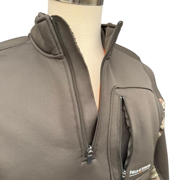 Field & Stream Men’s M Camouflage 1/4-Zip Mock Neck Pullover Jacket - Picture 3 of 10